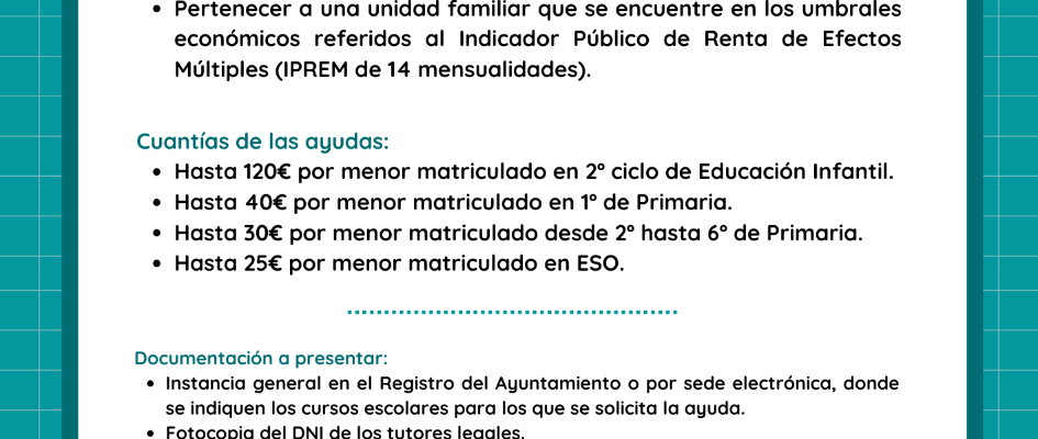 AYUDAS ESCOLARES 2025